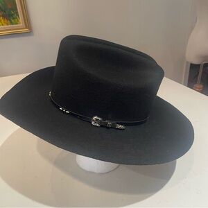 LHC Brands Cowboy Hat Adults 7 5/8 100% Wool USA Wide Brim Rodeo Western